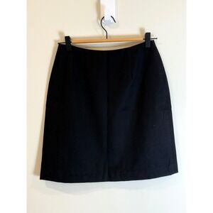 BEHAR NEW YORK Bloomingdale's Black Career A-Line‎ Skirt Size 6